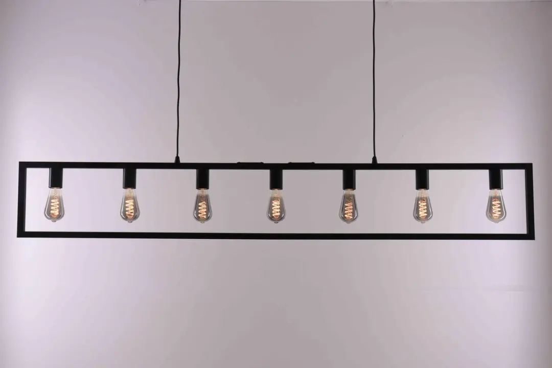 Freelight Distesa Hanglamp 7xE27 - 168cm - Mat Zwart