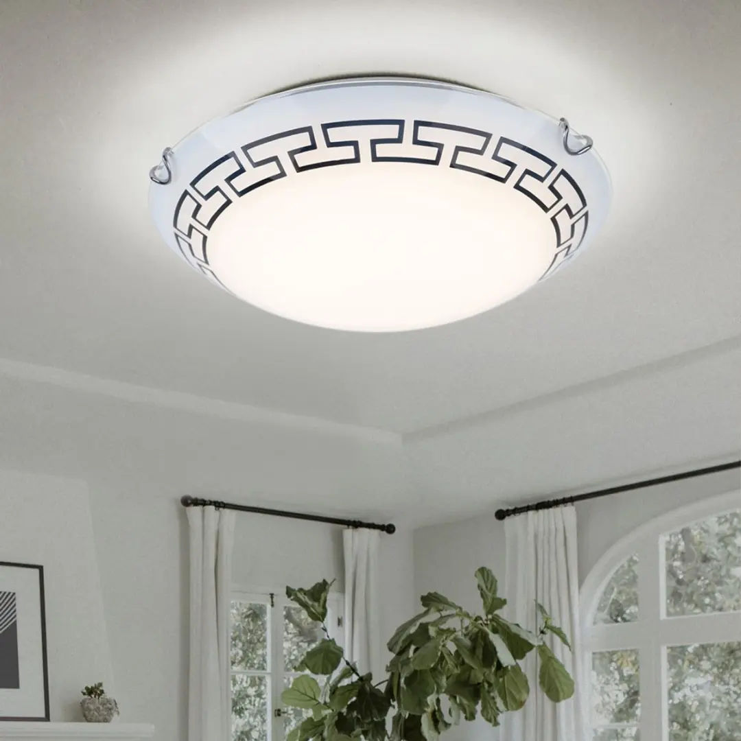 Globo Plafondlamp Ganglamp 12W 967Lm Warm Wit - Ø30xH9cm - afbeelding 6 van 6