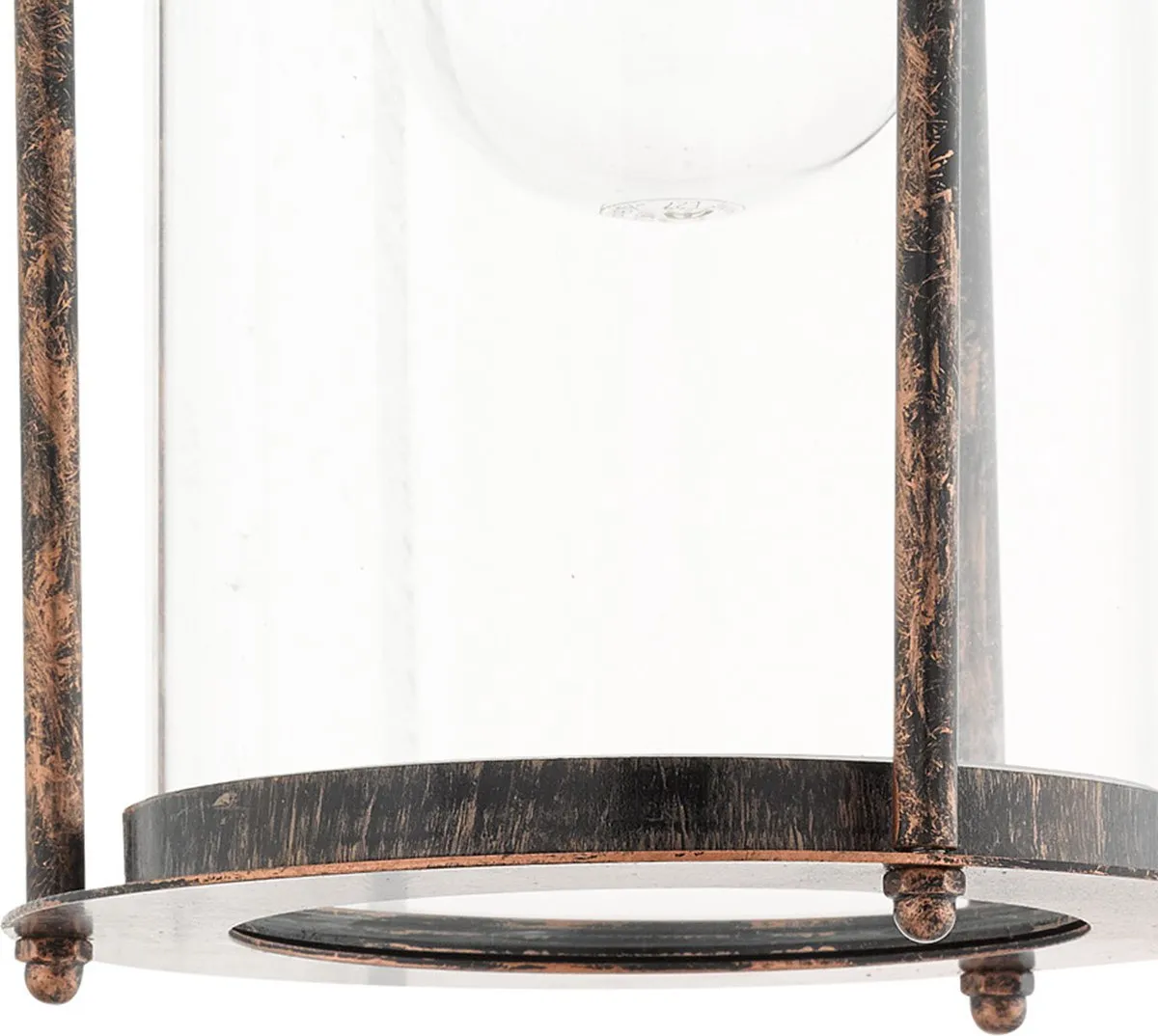 Eglo Valdeo Wandlamp Buiten E27 - 27,5 cm - Koper Antiek