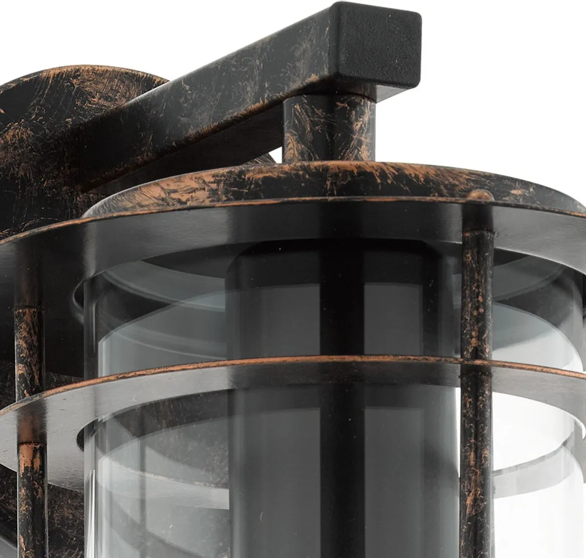 Eglo Valdeo Wandlamp Buiten E27 - 27,5 cm - Koper Antiek