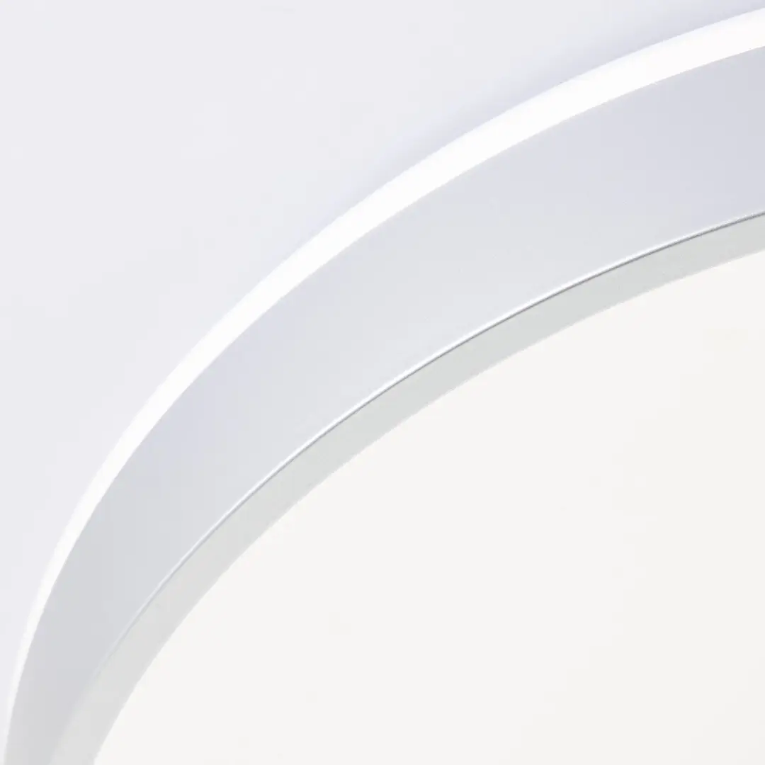 Brilliant Britt Plafondlamp 22W - Ø33cm - Zilver/Wit