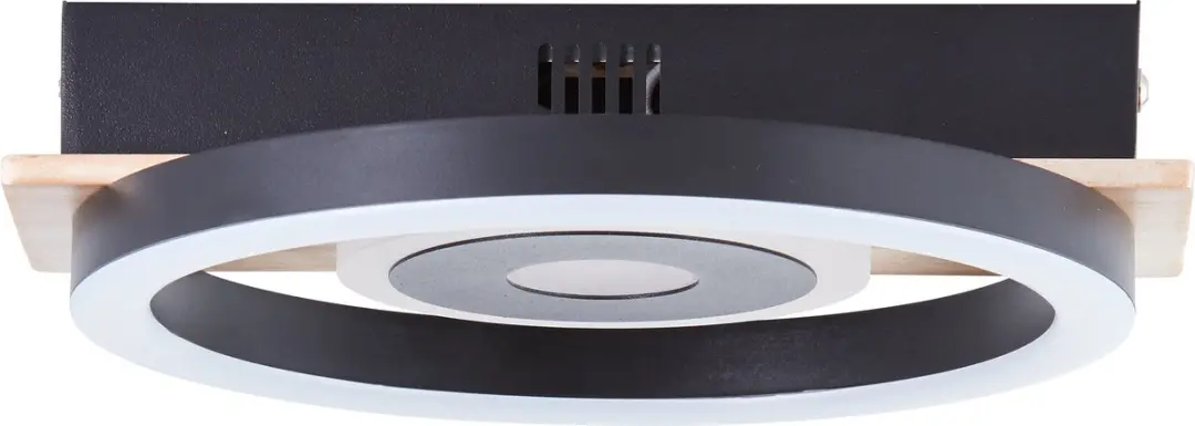 Brilliant Maureen Plafondlamp LED 12W - Zwart Hout