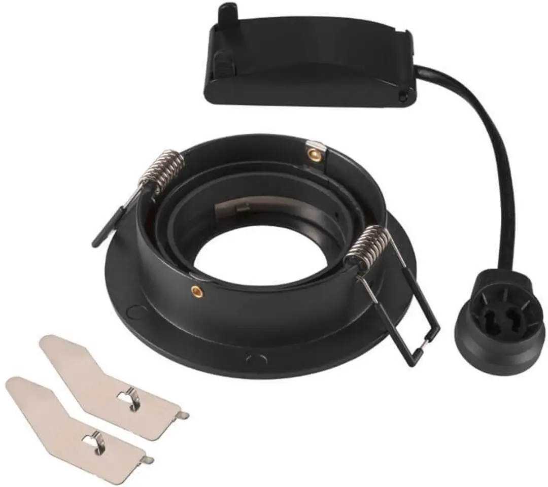 SLV New Tria LED Inbouwspot GU10 50W - Zwart