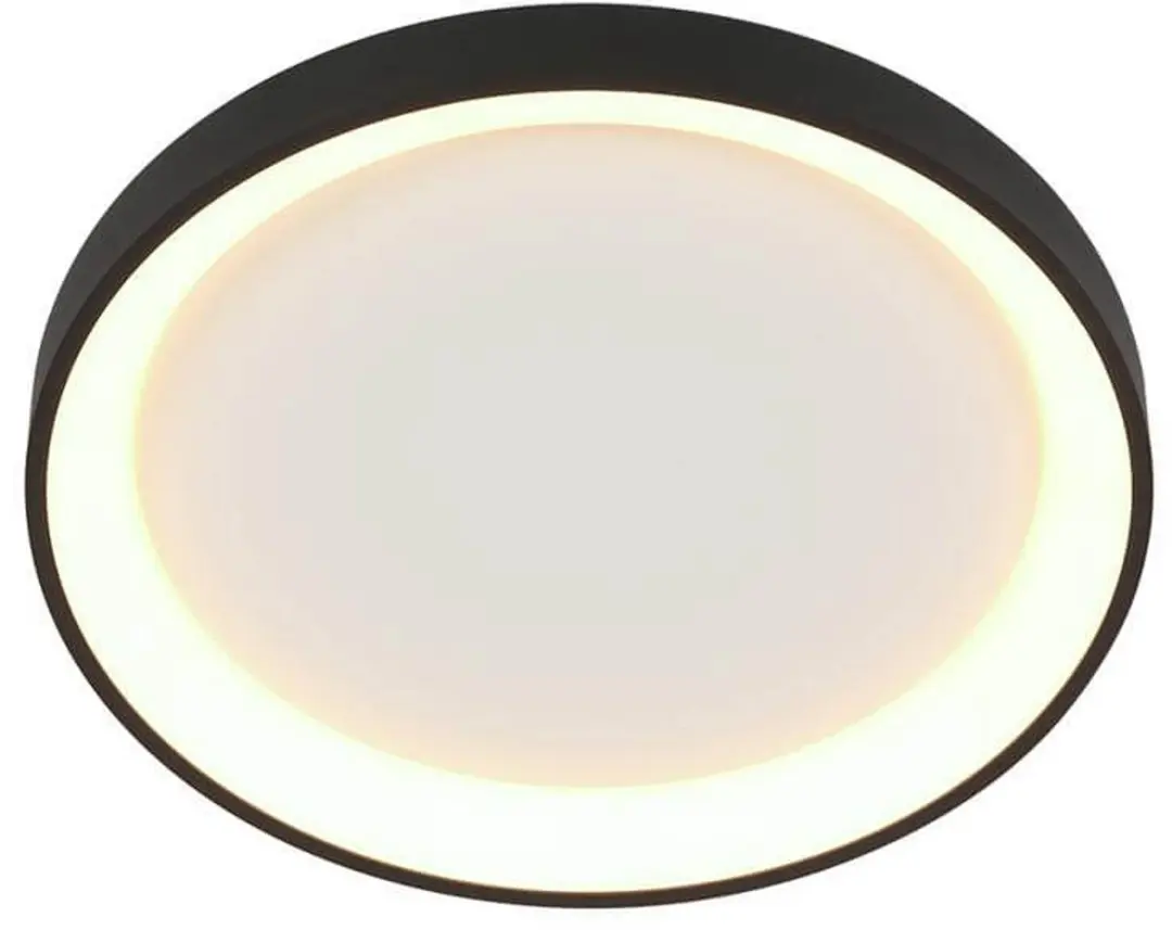 Steinhauer Plafondlamp Ringlede 3690ZW - 28cm - Zwart/Wit - afbeelding 6 van 6