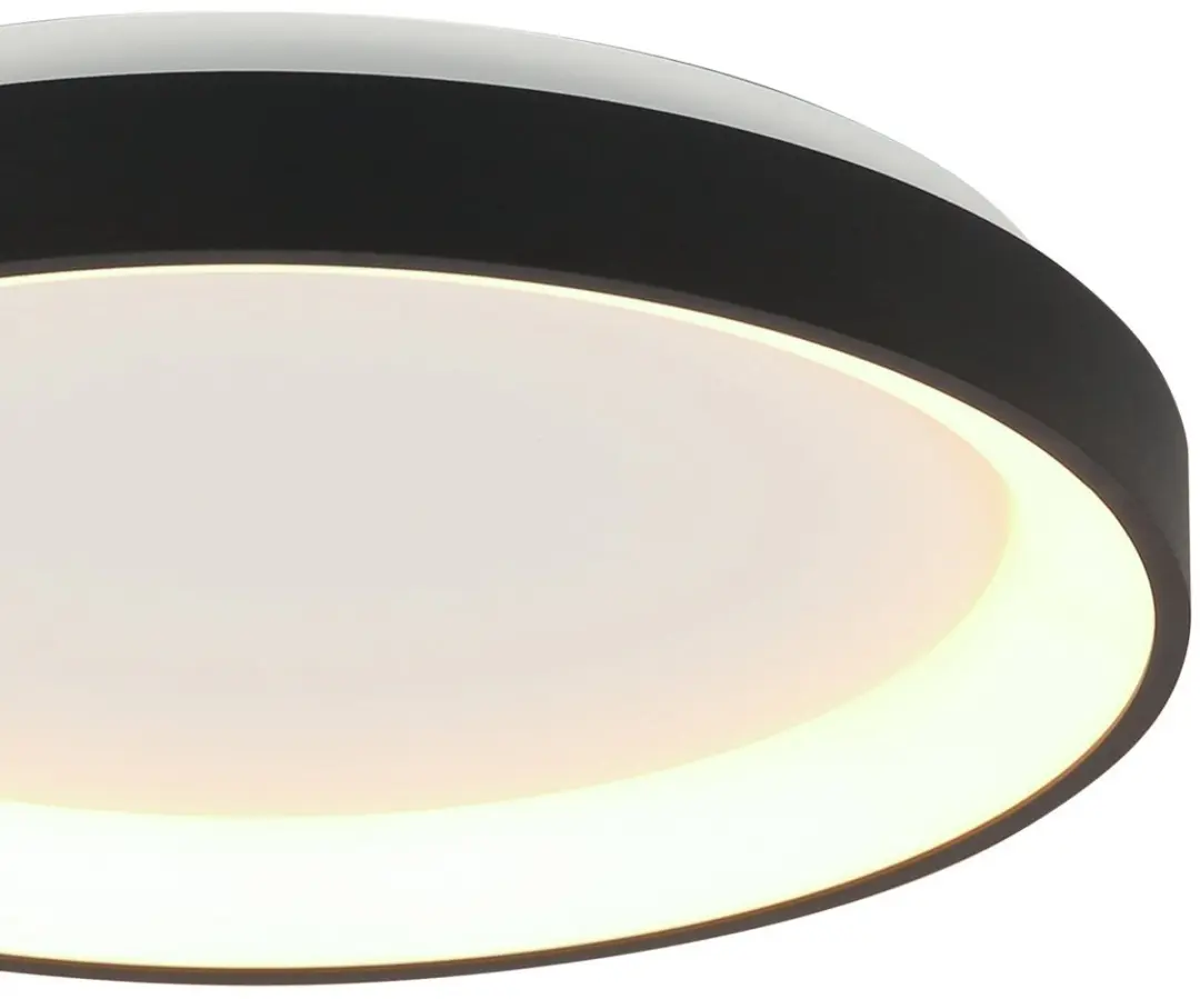 Steinhauer Plafondlamp Ringlede 3690ZW - 28cm - Zwart/Wit