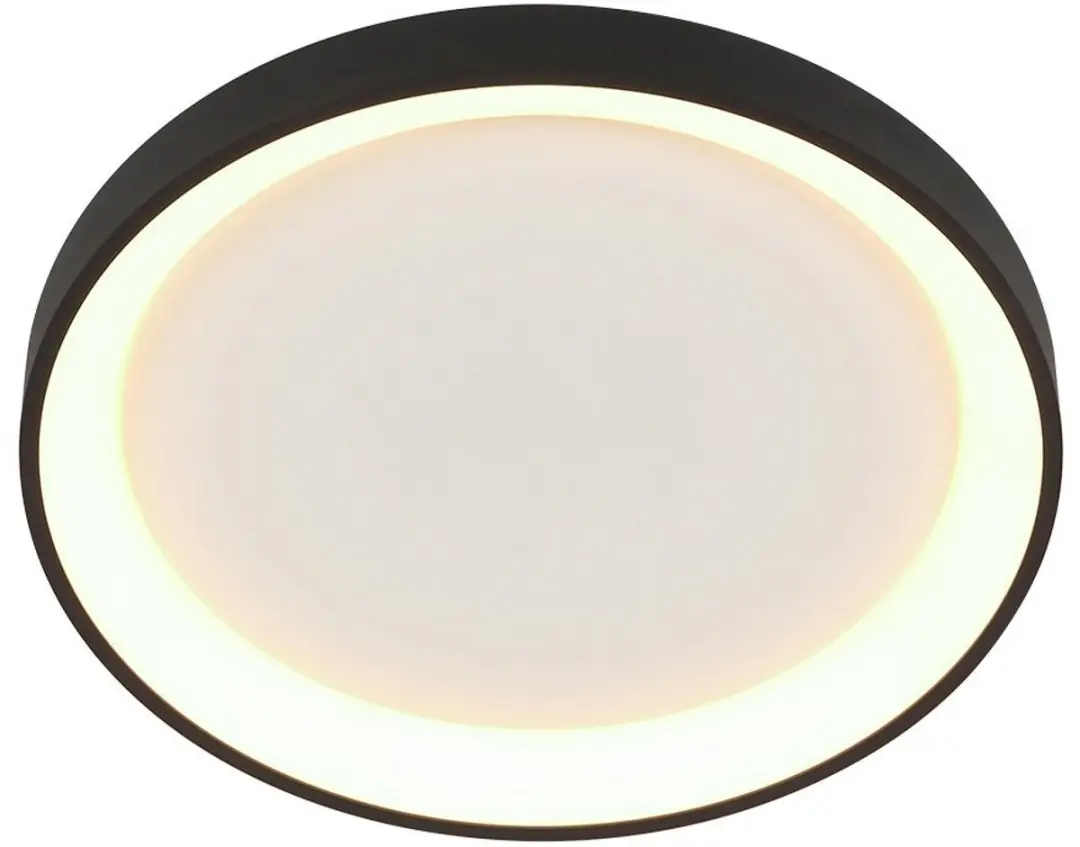 Steinhauer Plafondlamp Ringlede 3690ZW - 28cm - Zwart/Wit