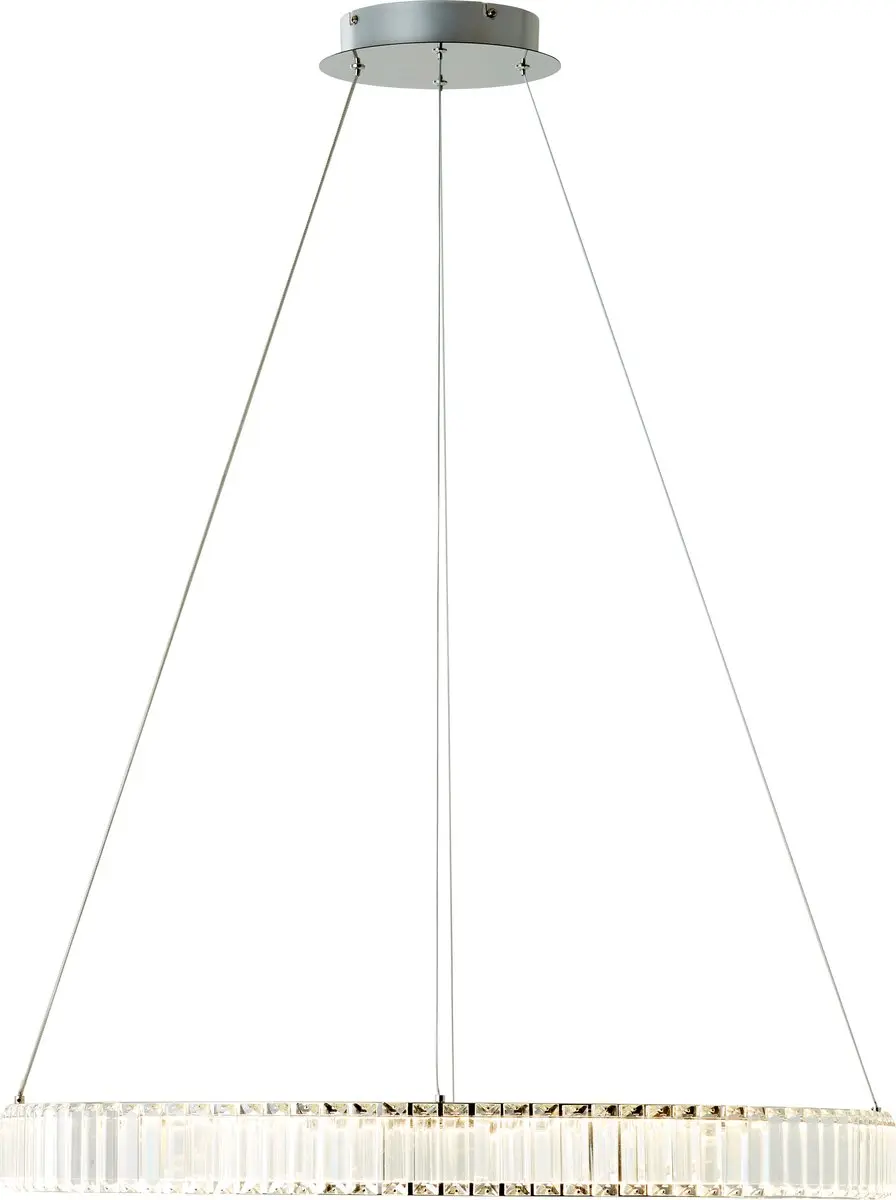 Brilliant LED Hanglamp Queen 80cm - RGBW 6000lm - Chroom