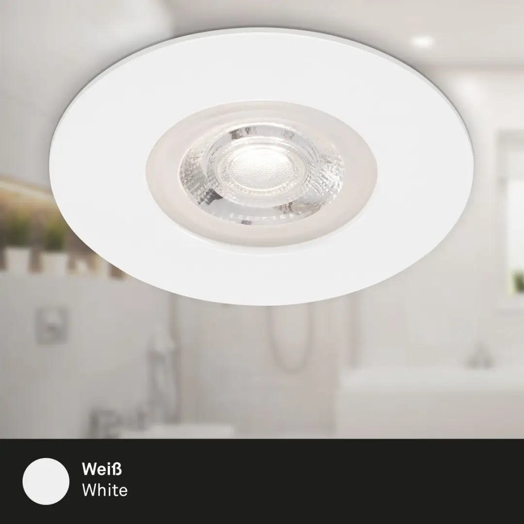 Briloner Kulana LED Inbouwspots Set - 4 Stuks Ø9cm 480 Lm 3000K IP44