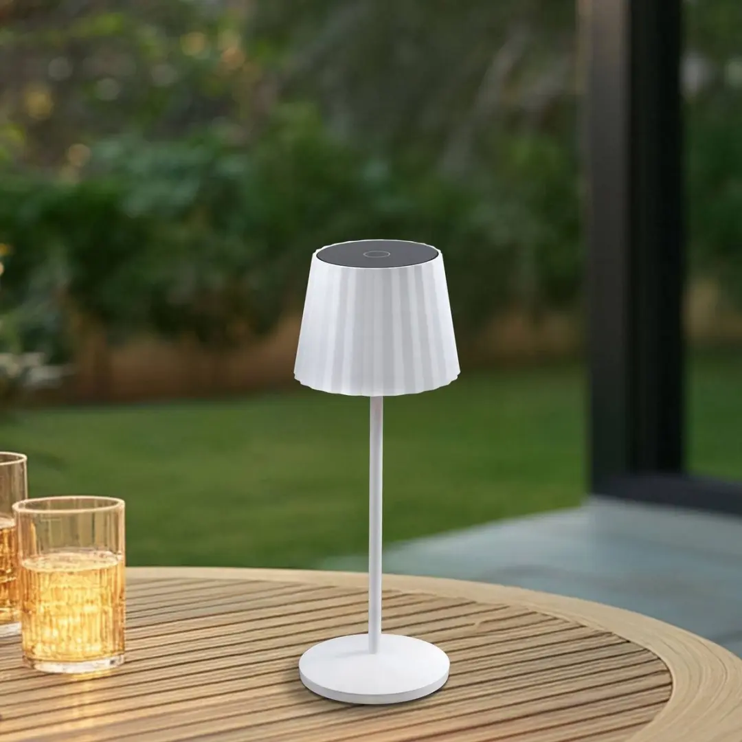 Lindby Terraslamp 1 Licht - 28,5 cm - Wit Mat