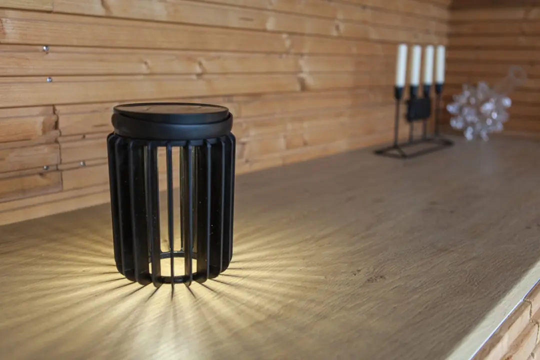 Lutec Kozy Solar Tafellamp LED - 2.8W - Mat Zwart
