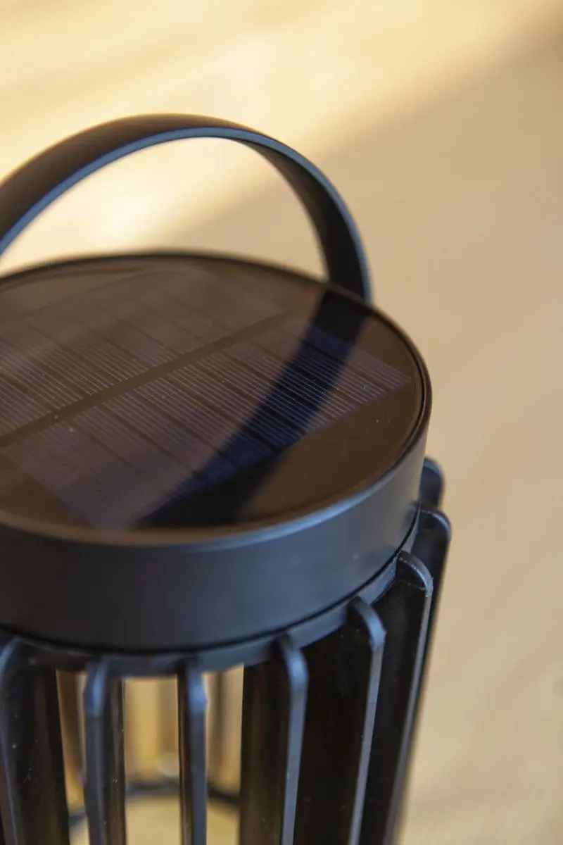 Lutec Kozy Solar Tafellamp LED - 2.8W - Mat Zwart