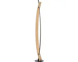 Brilliant LED Vloerlamp 120cm 2000lm - Zwart/Naturel