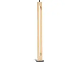 Brilliant LED Vloerlamp 120cm 2000lm - Zwart/Naturel - afbeelding 6 van 6