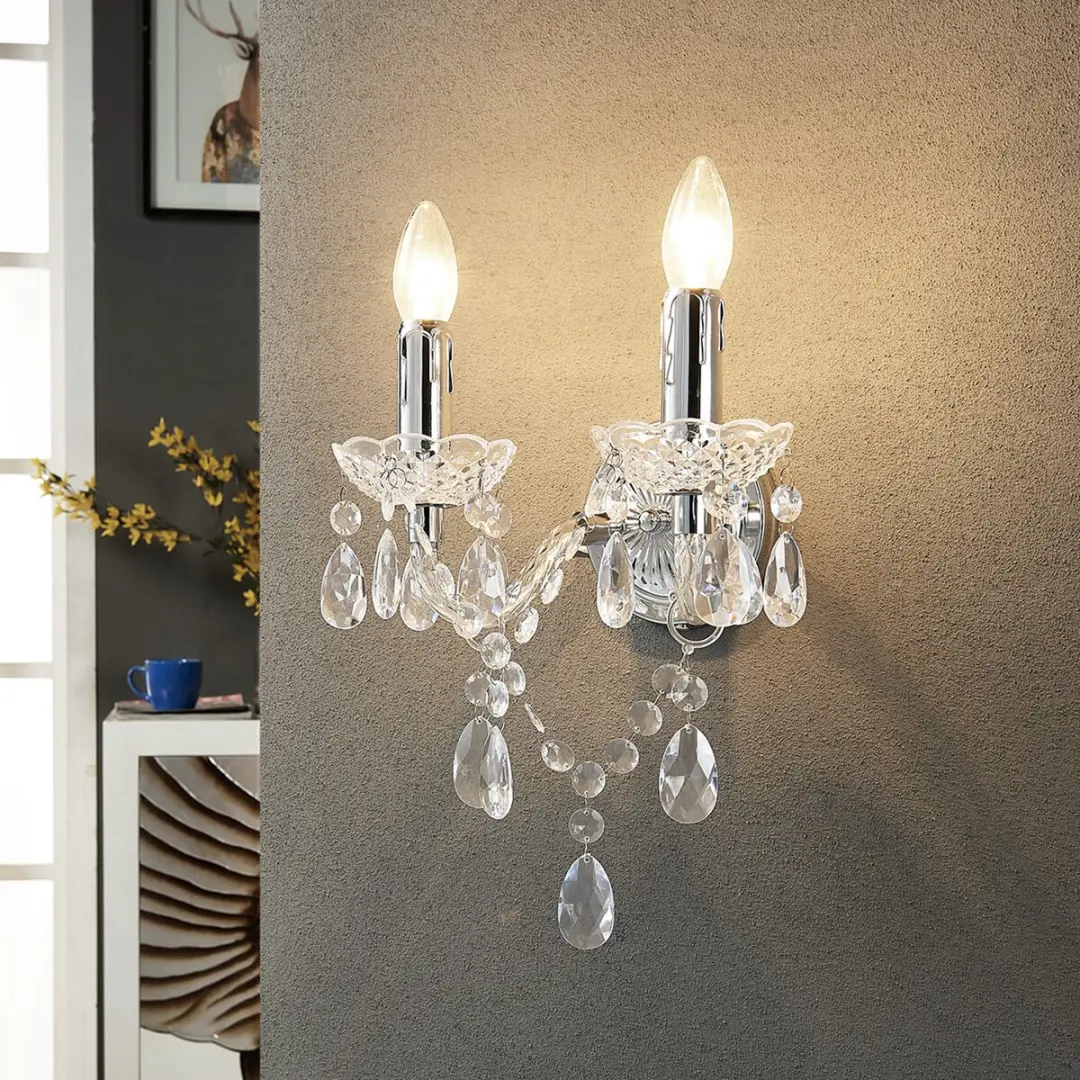 Lindby Wandlamp 2 Lichtpunten Acryl Metaal