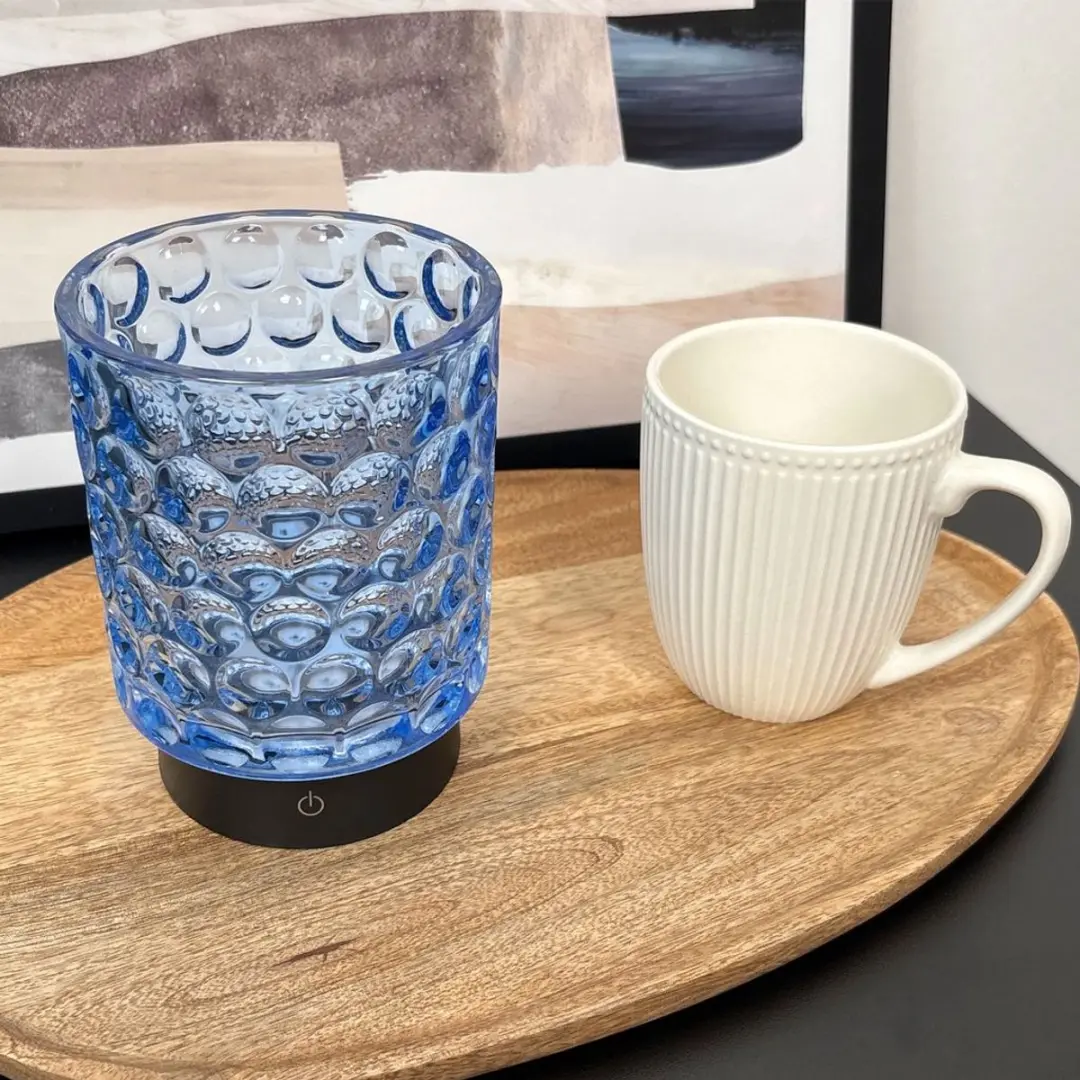 Briloner Sunora Oplaadbare Tafellamp - Blauw Ø11x15cm - afbeelding 6 van 6