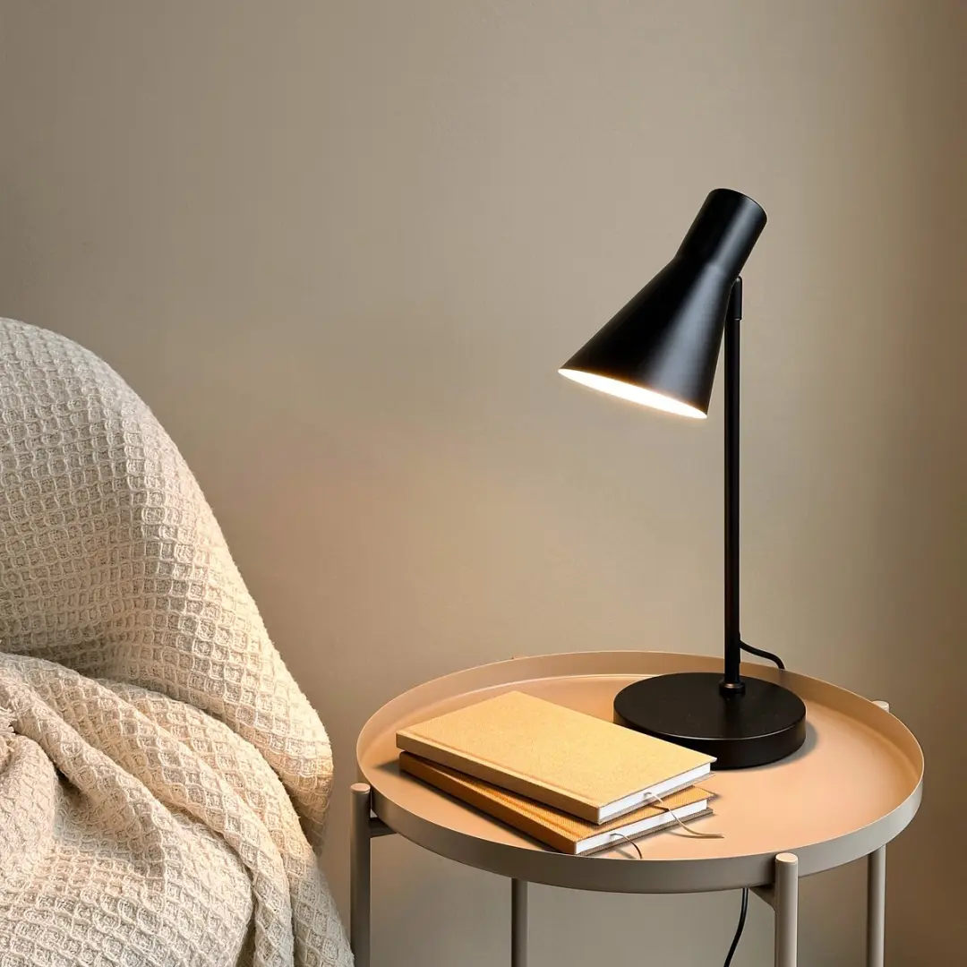 Dyberg Larsen DL12 Tafellamp - 20W - Zwart