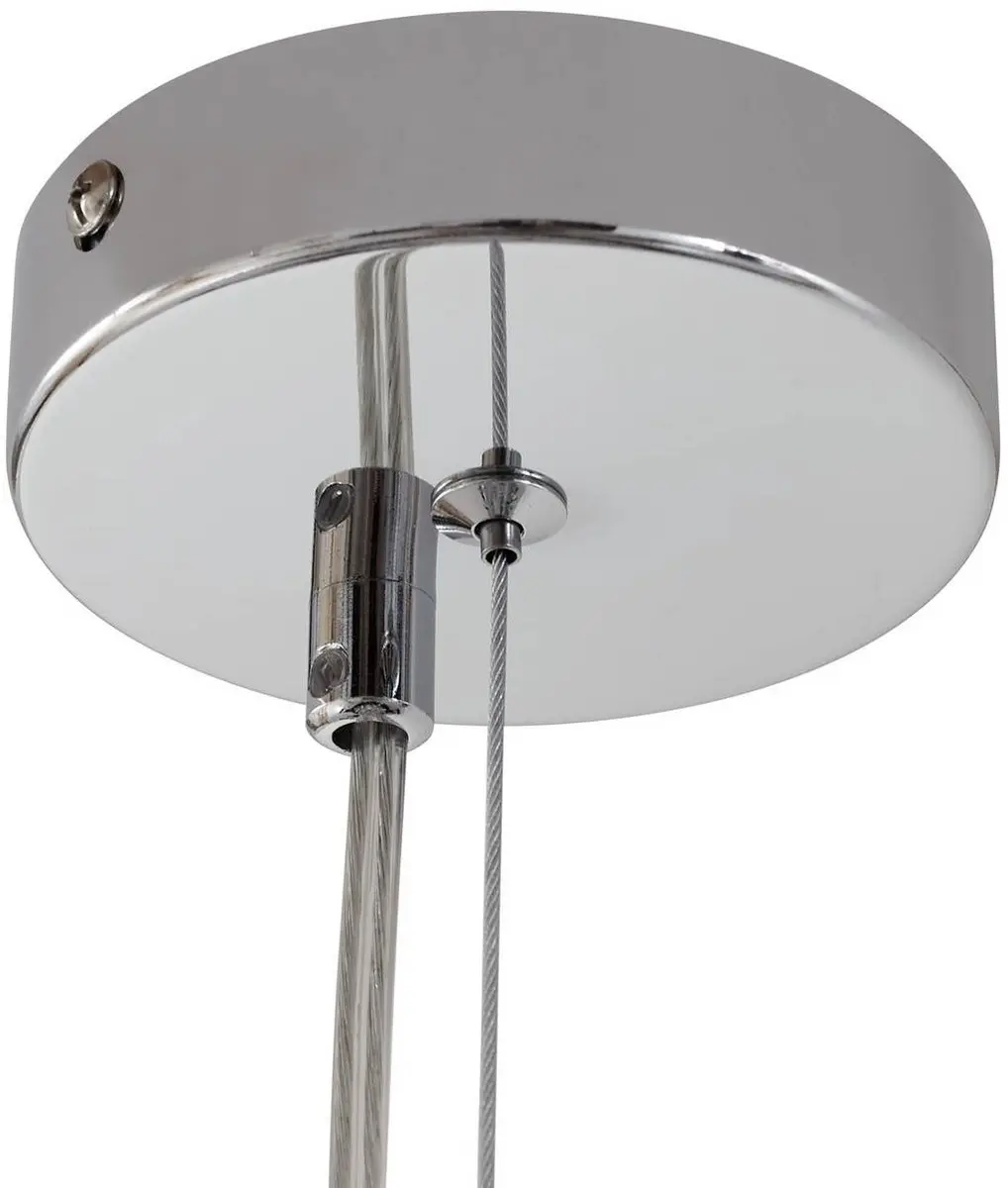 Lucande Hanglamp 5-lichts Glas 40cm G9 - Transparant/Chroom