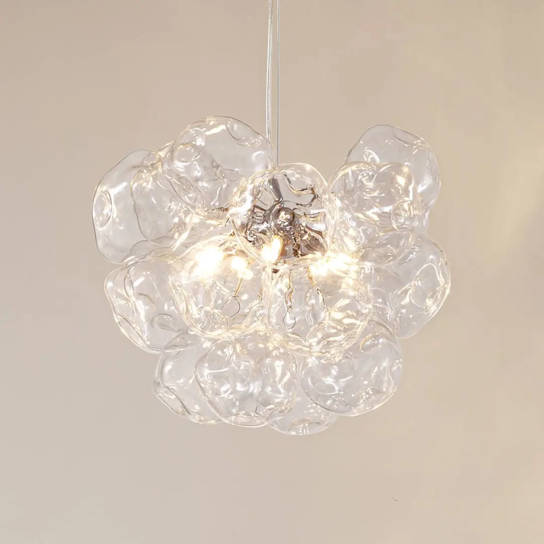 Lucande Hanglamp 5-lichts Glas 40cm G9