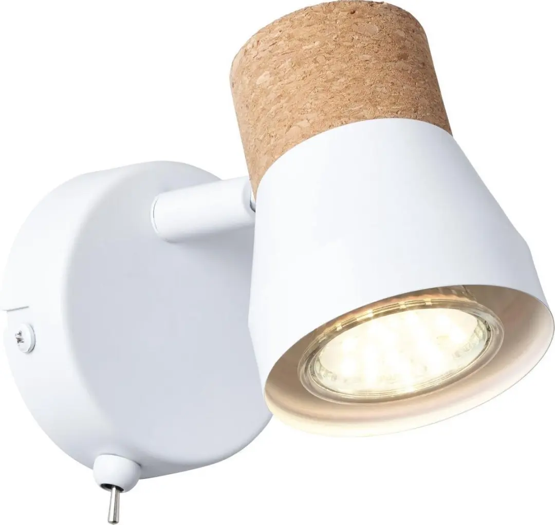 Brilliant Moka Wandlamp - Mat wit