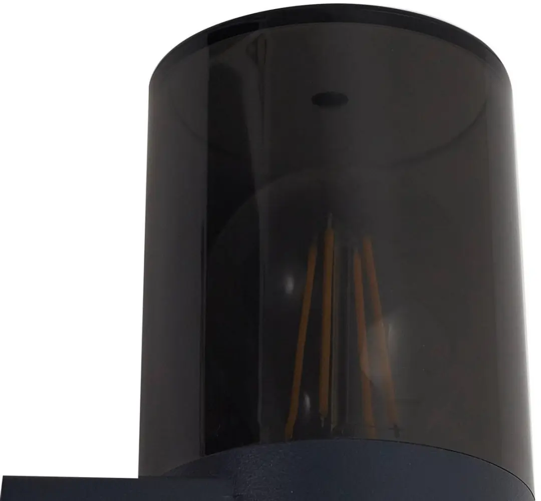 Lindby Wandlamp Buiten 1 Licht E27 - Rokerig Grijs