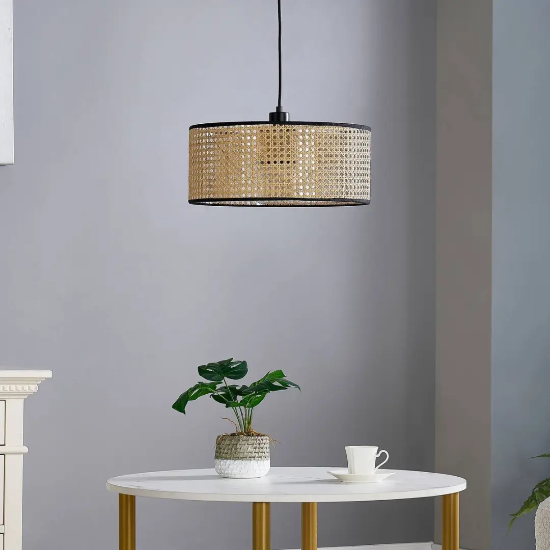 Lindby Hanglamp Bamboe 17cm - E27