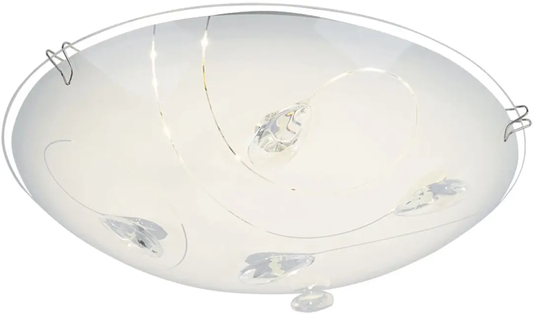 Globo LED Plafondlamp Kristal 8W Warm Wit Ø25cm
