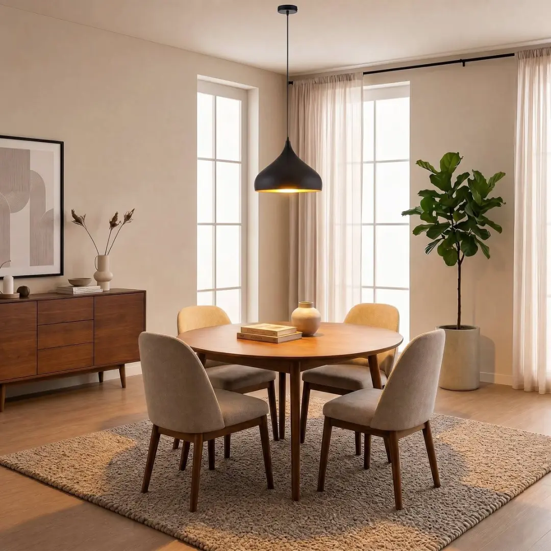 Lindby Hanglamp Aluminium 1 Licht E27 - Zwart/Goud