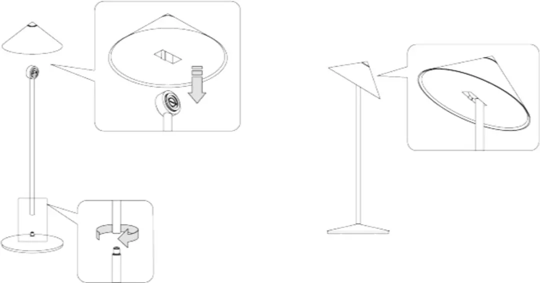 Zafferano Pina L LED Tafellamp Bronzato - 6W IP65 Touch Dimmer