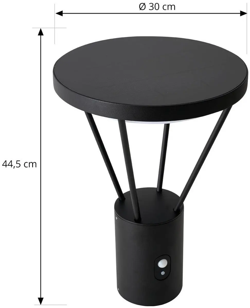 Lucande Solar Buitenverlichting Gegoten Aluminium 5.1W - Zandzwart