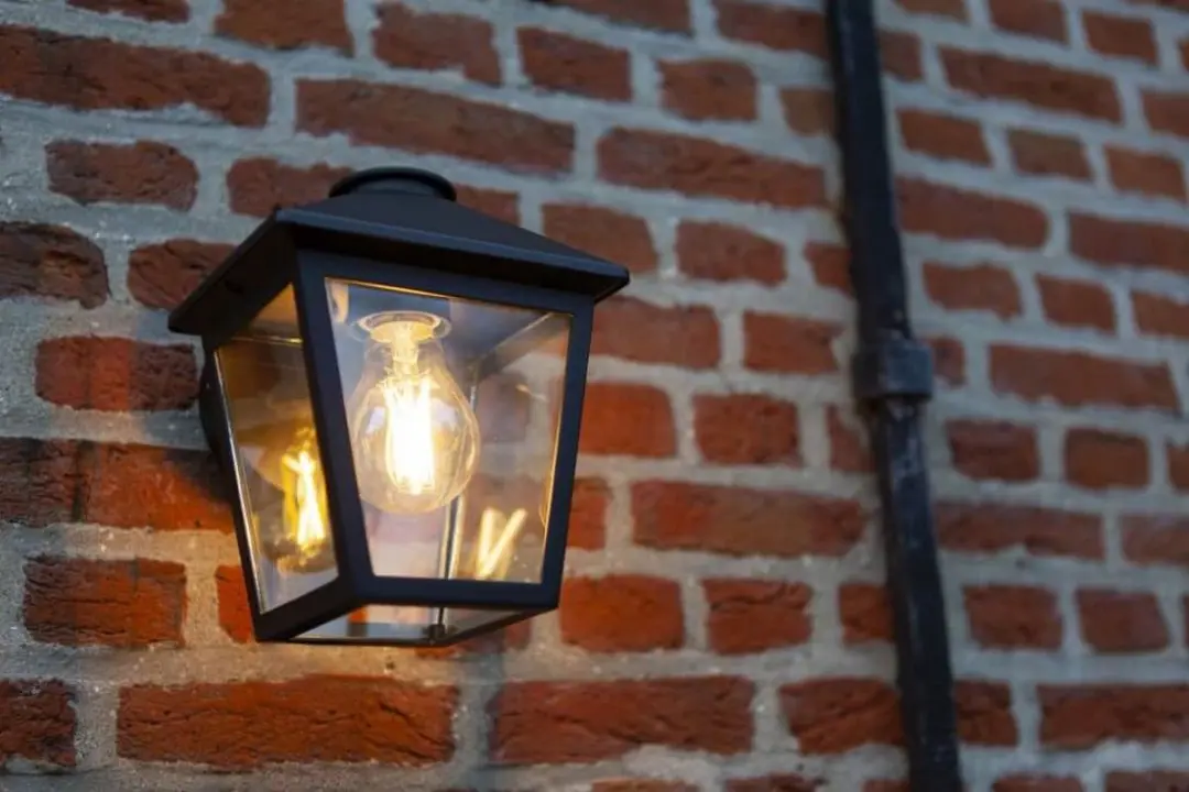 Lutec Zago Wandlamp E27 - Buiten - Matzwart