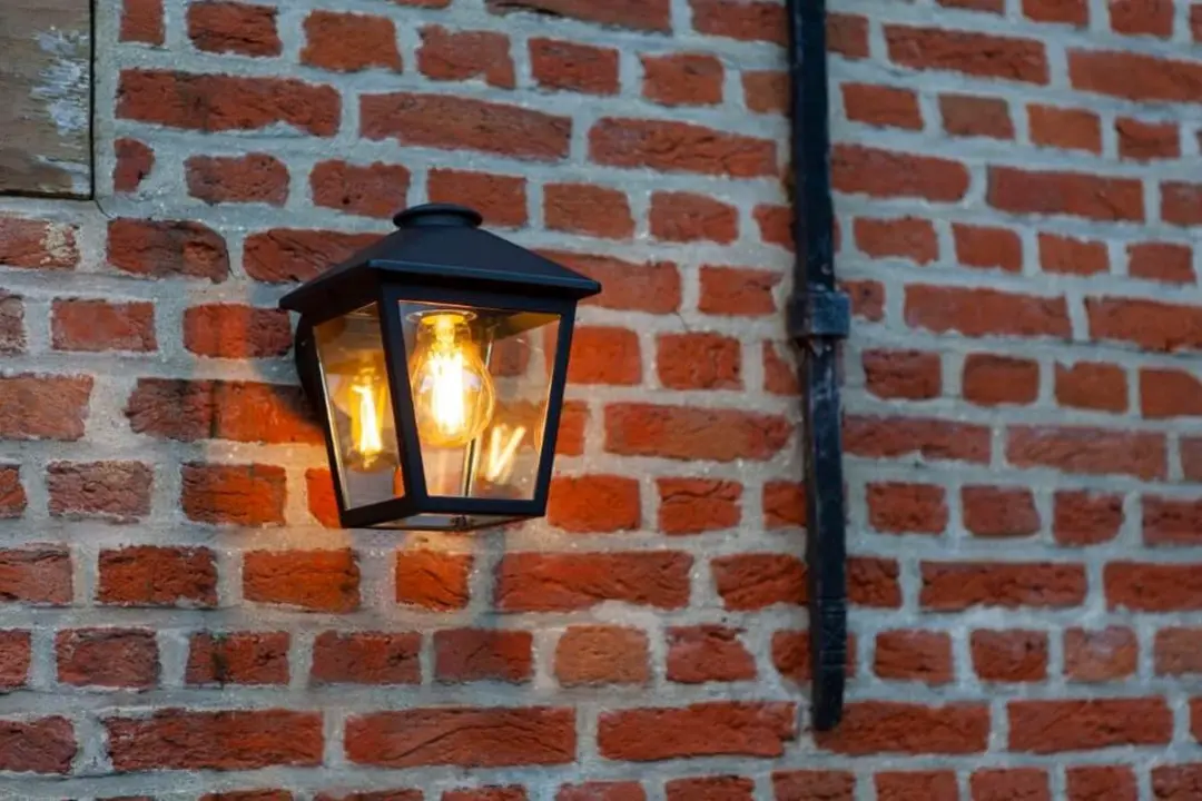 Lutec Zago Wandlamp E27 - Buiten - Matzwart