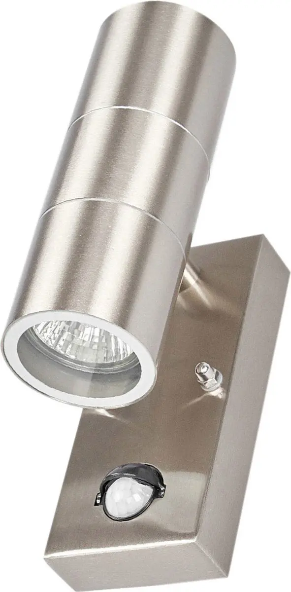 Lindby Wandlamp Buiten 2 Lichtpunten Roestvrij Staal