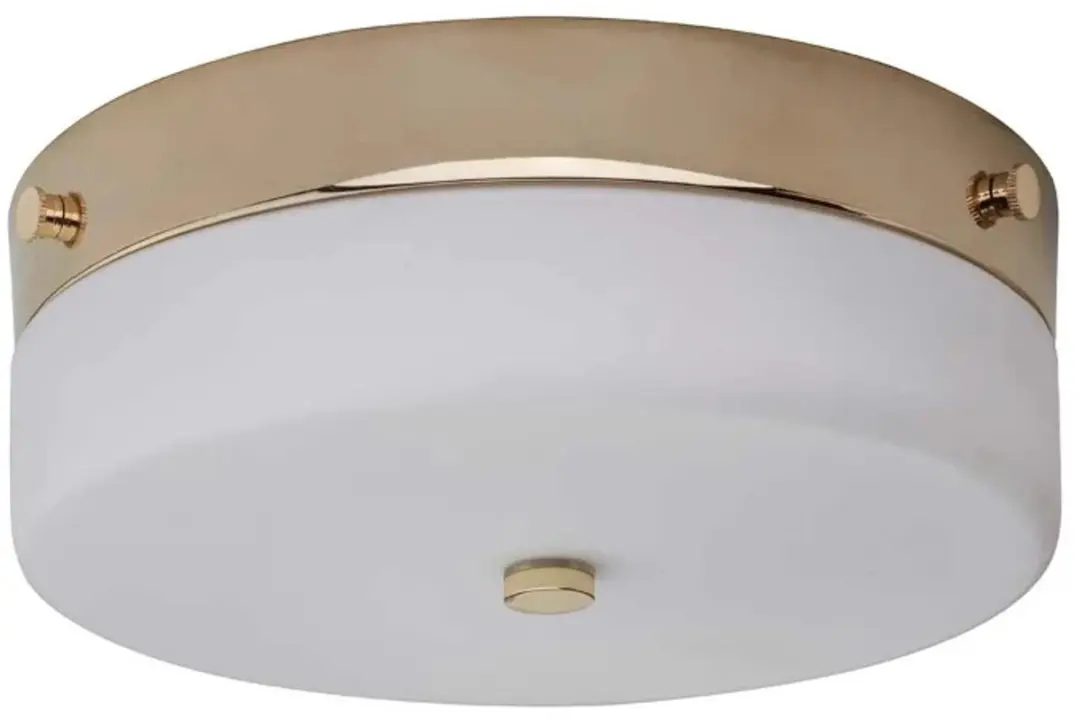 Elstead LED Plafondlamp Tamar 5.7W 3000K - IP44 - Mat Goud