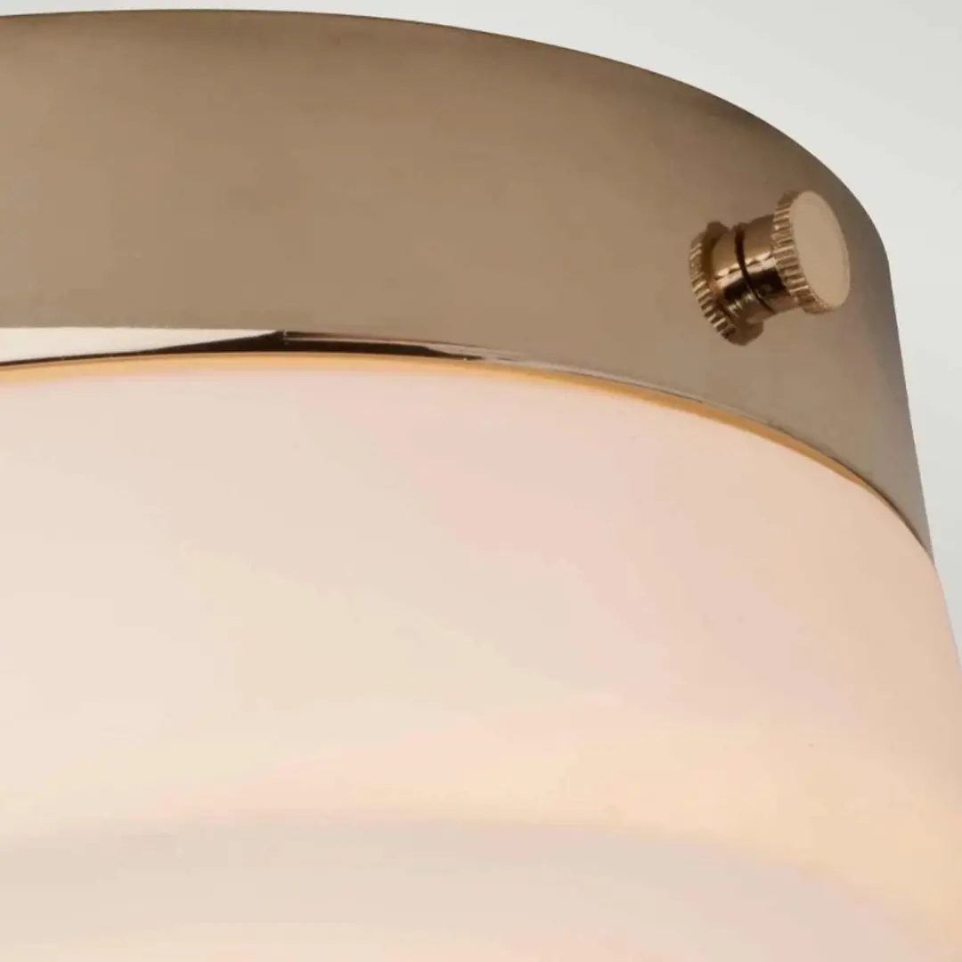 Elstead LED Plafondlamp Tamar 5.7W 3000K - IP44 - Mat Goud