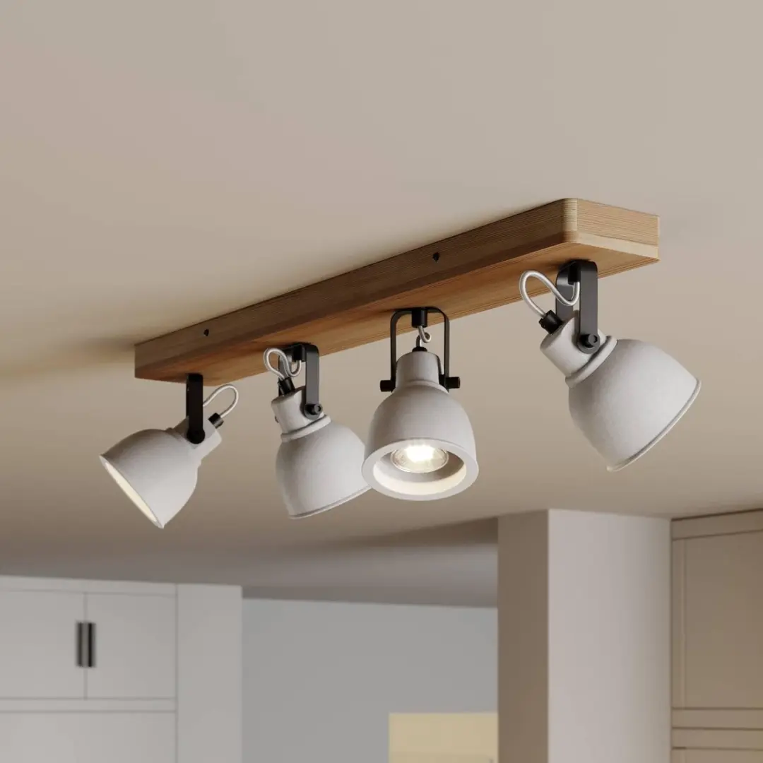 Lindby Buitenspot 4-Licht Dennenhout Beton