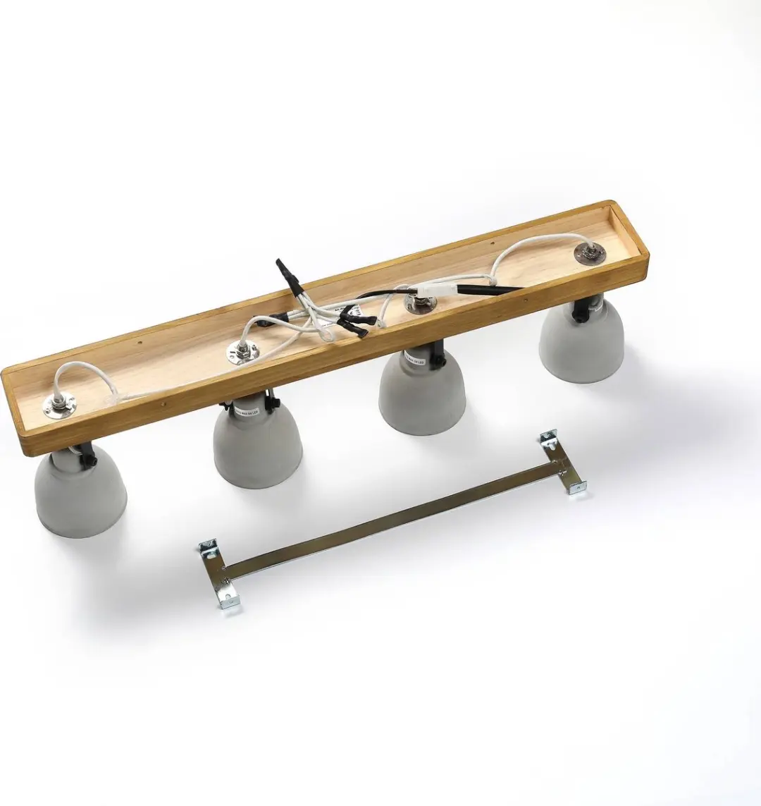 Lindby Buitenspot 4-Licht Dennenhout Beton - GU10