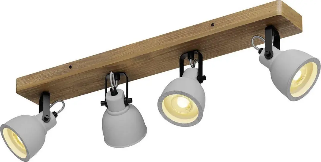 Lindby Buitenspot 4-Licht Dennenhout Beton - GU10