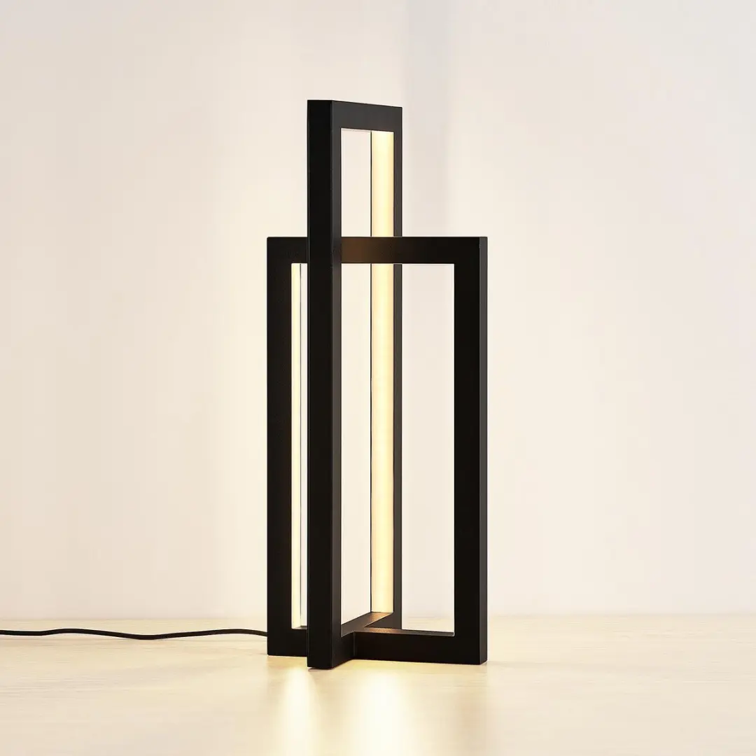 Lucande LED Tafellamp 2-Lichts - 21W - Zwart Mat