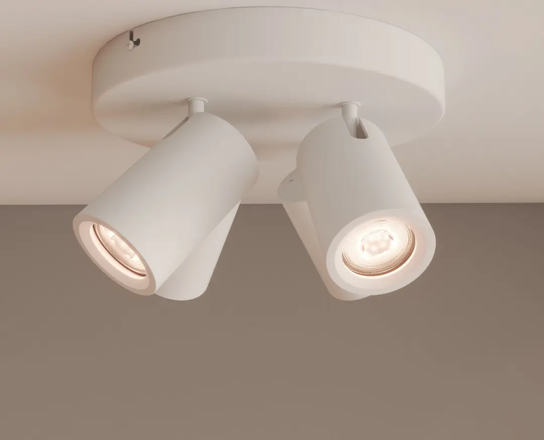 LEDVION LED Plafondspot 4x3W 2700K GU10 - Wit