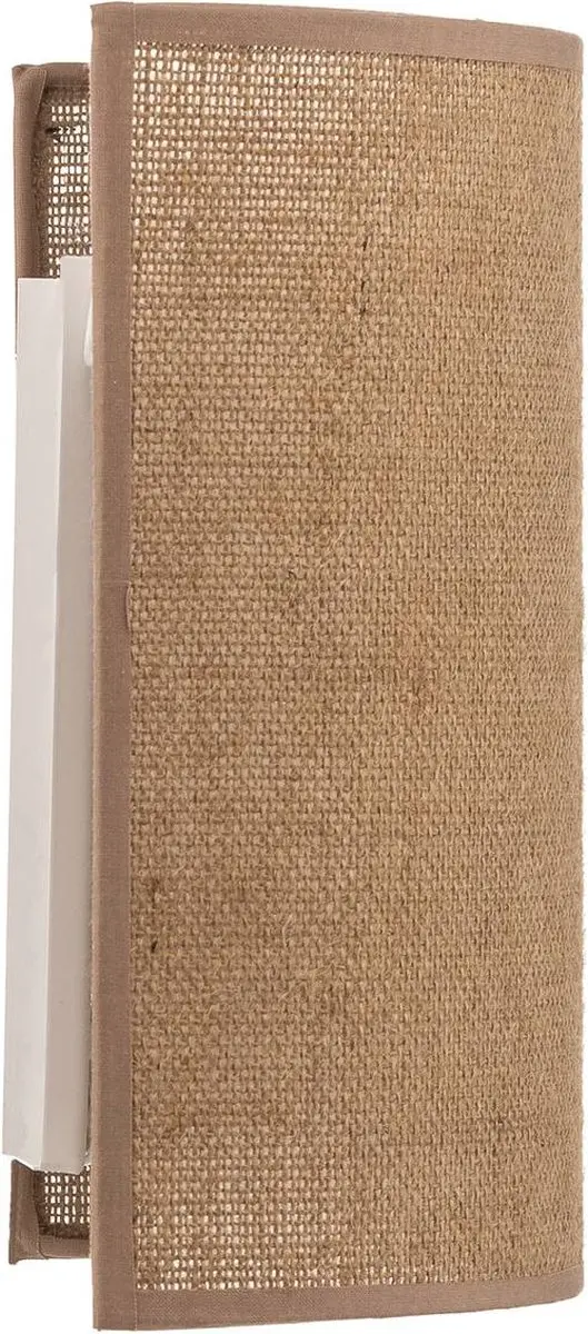 Euluna Wandlamp Jute Textiel 1 Lichtpunt - 24 cm - E27 - Natuurlijk Bruin