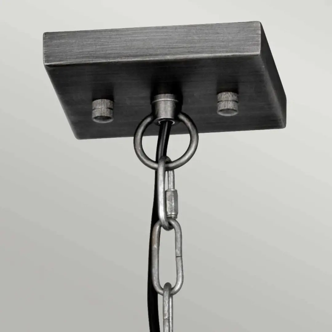 Elstead Lighting Louvre LED Hanglamp 6xE27 60W - Dimbaar