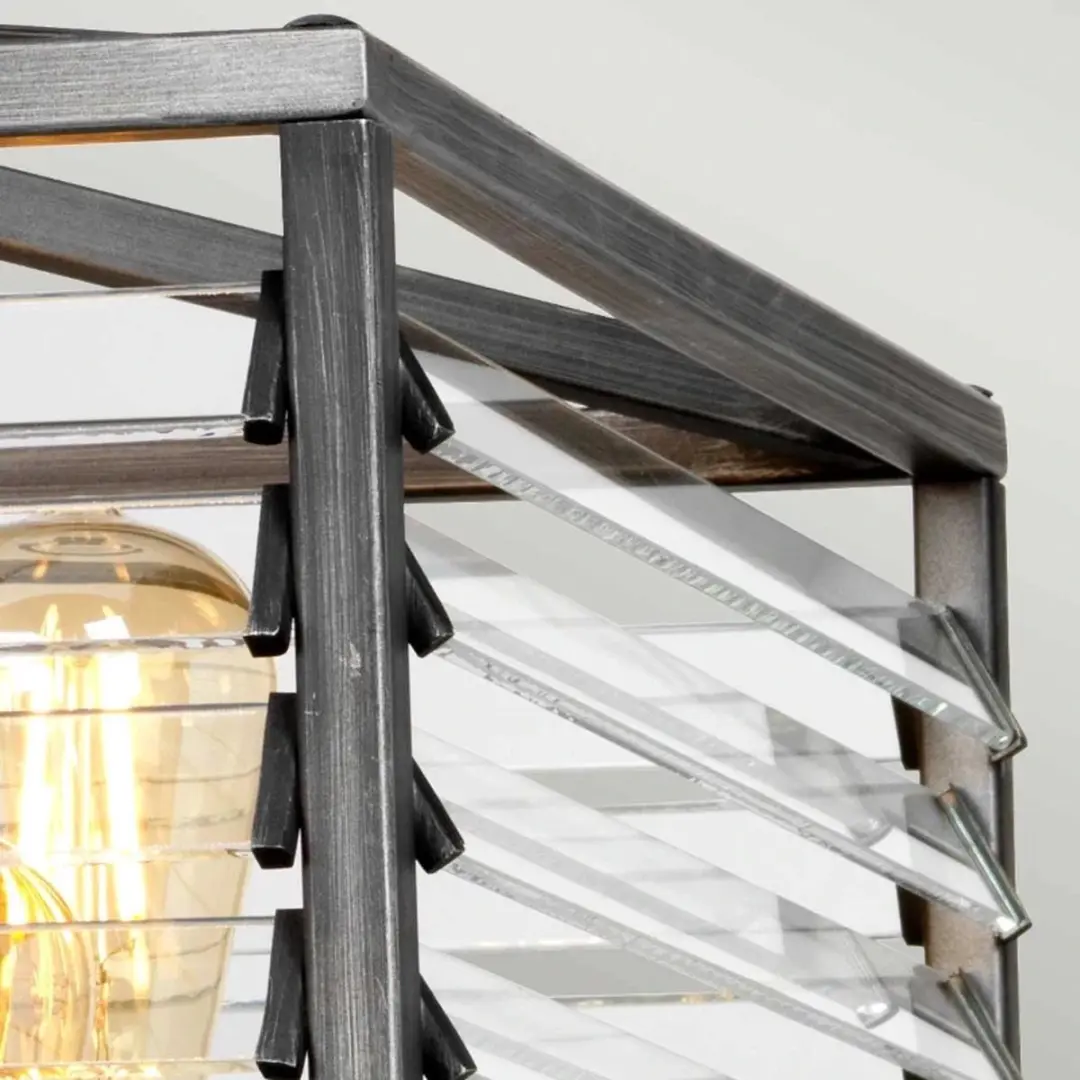 Elstead Lighting Louvre LED Hanglamp 6xE27 60W - Dimbaar