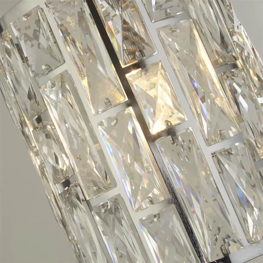 Searchlight Bijou Pendel Hanglamp - Kristal Chroom