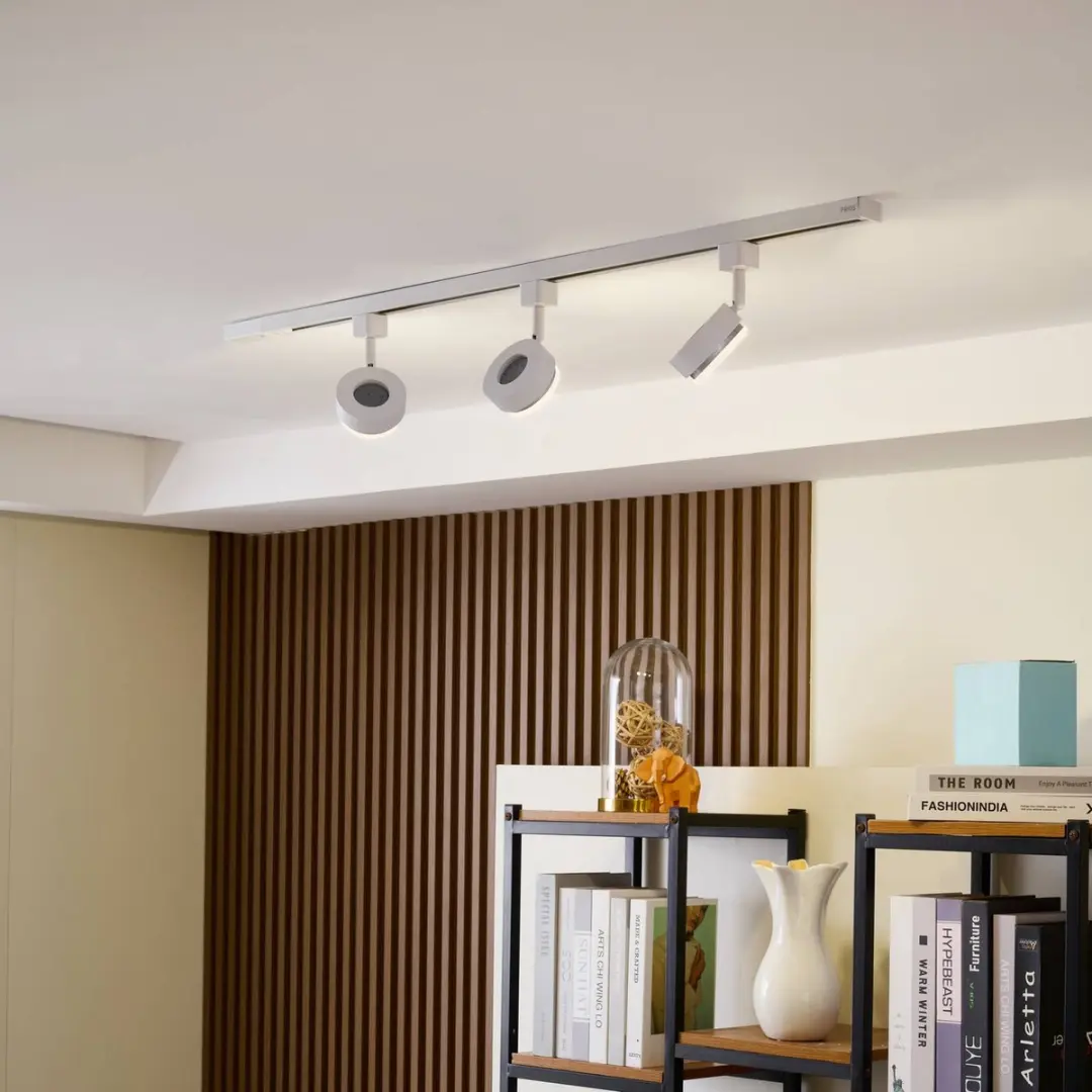 PRIOS Aluminium Railsysteem 3-lichts GX53 - 17cm - Wit