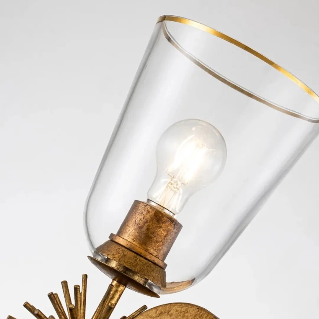 Elstead LED Wandlamp Staring E27 - 40W - Goud