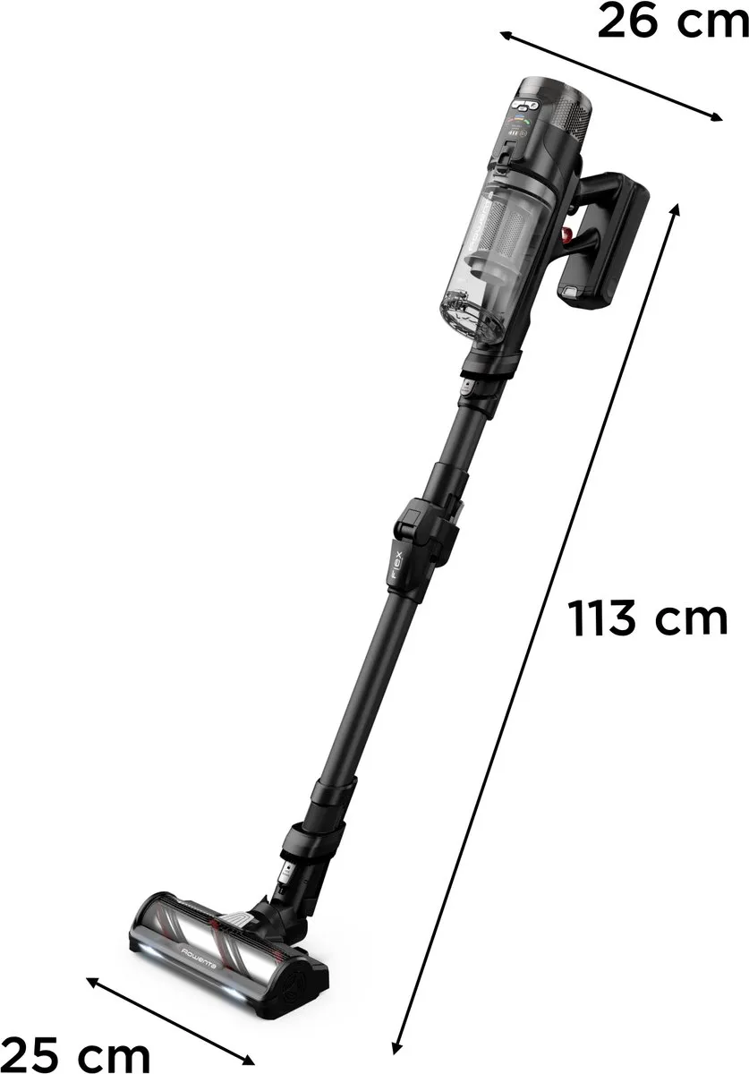 Rowenta X-Force Flex RH9L55 Steelstofzuiger - 150 Airwatt - Zwart