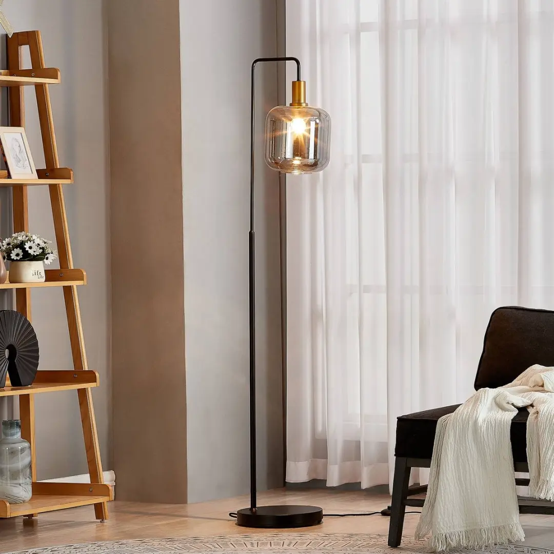 Lindby Vloerlamp Metaal Glas 150cm