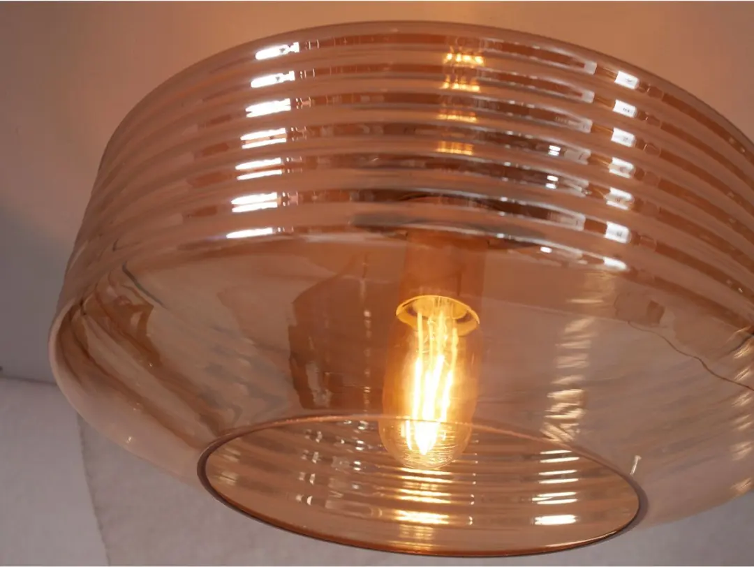it's about RoMi Verona Plafondlamp - Bruin Ø35cm - afbeelding 6 van 6