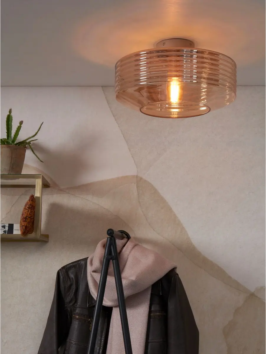 it's about RoMi Verona Plafondlamp - Bruin Ø35cm