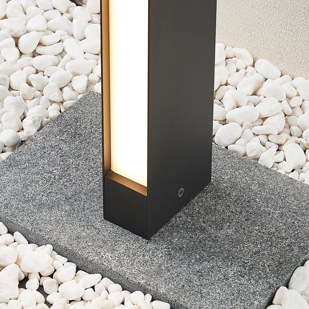 Lucande LED Buitenlamp 6W - Donkergrijs/Wit